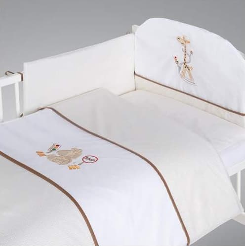 KLUPS Posteljina za bebe SET 5 delova GIRAFFE C-5/H173