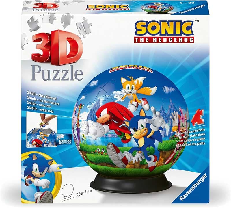 3D Puzzle slagalica 72 dela lopta Sonic Ravensburger 11592
