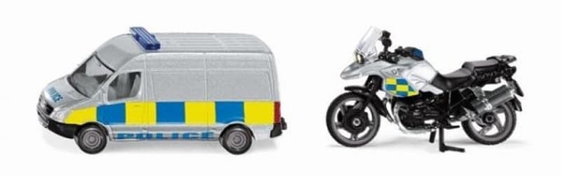SIKU Set Policijski kombi i motor - Police Set 1655SP