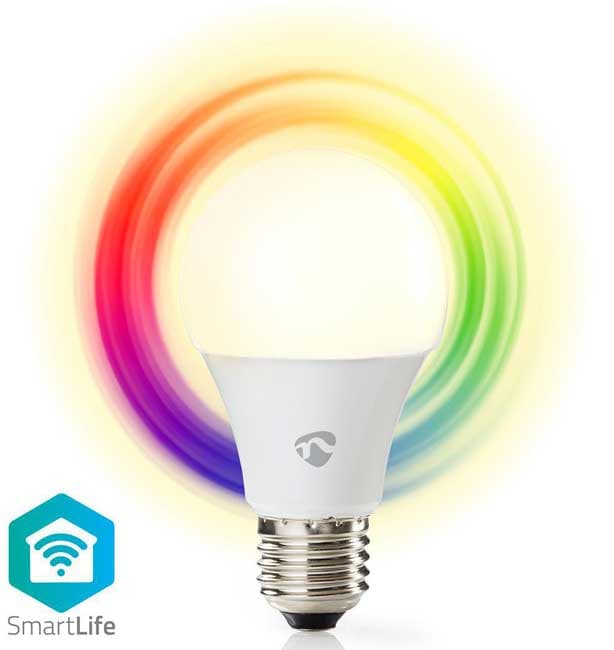 Smart Wi-Fi LED sijalica Full Colour E27 Nedis WIFILC10WTE27