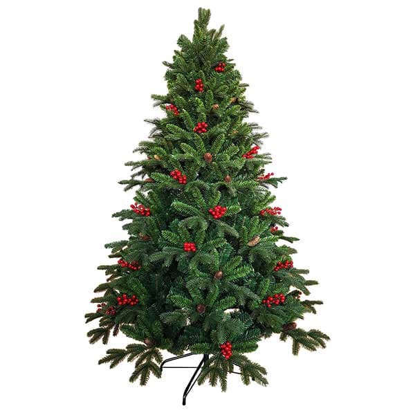 Novogodišnja jelka sa crvenim bobicama 150 cm 190026