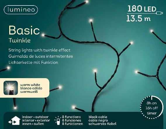 Lumineo Novogodišnje lampice za spoljnu i unutrašnju upotrebu 13.5m 180 LED 49.4165