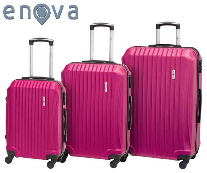 Set ABS kofera Enova Sevilla Pink 55cm-65cm-75cm 514240