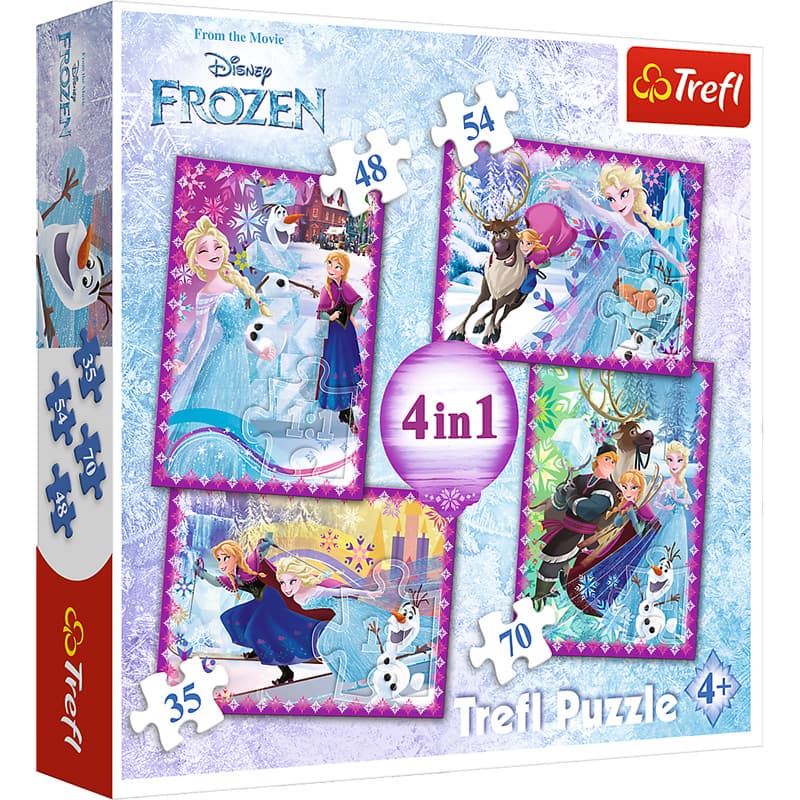 Trefl puzzle 4-u-1 Frozen 4 slagalice