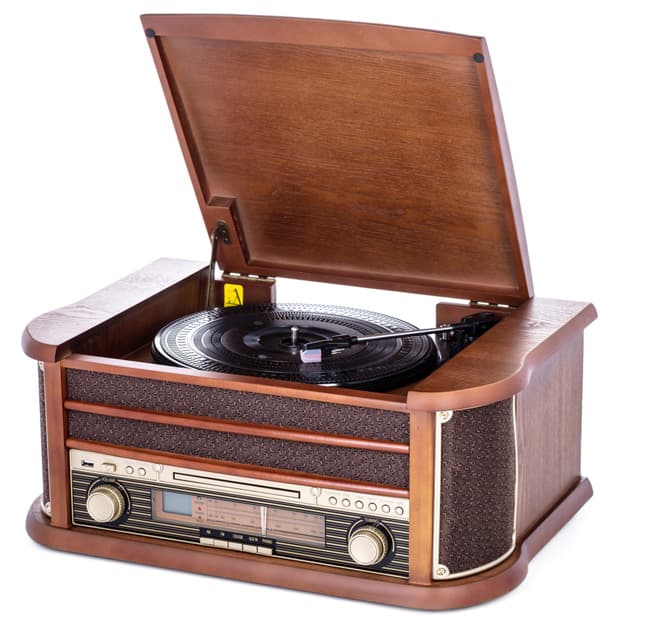 Gramofon sa radio prijemnikom i CD plejerom Camry Retro Style CR 1111