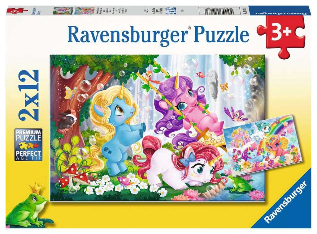 Puzzle 2x12 delova Čarobnan svet jednoroga Ravensburger 05028
