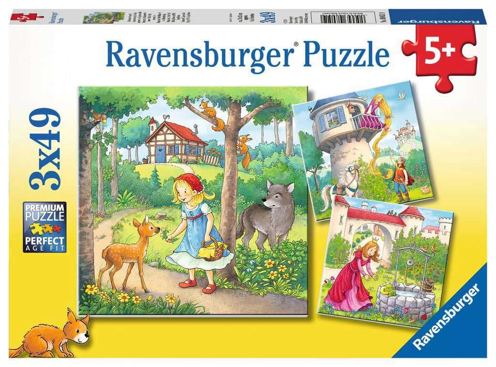 Puzzle 3x49 delova Tri bajke Ravensburger 08051