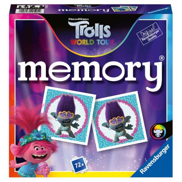 RAVENSBURGER Društvena igra Memorija - TROLLS World Tour RA20591