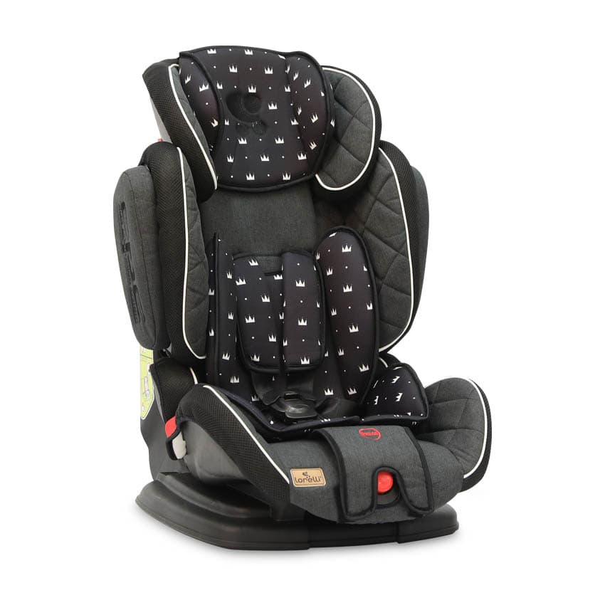 LORELLI Autosedište MAGIC PREMIUM 9-36kg Black Crowns 10070852013