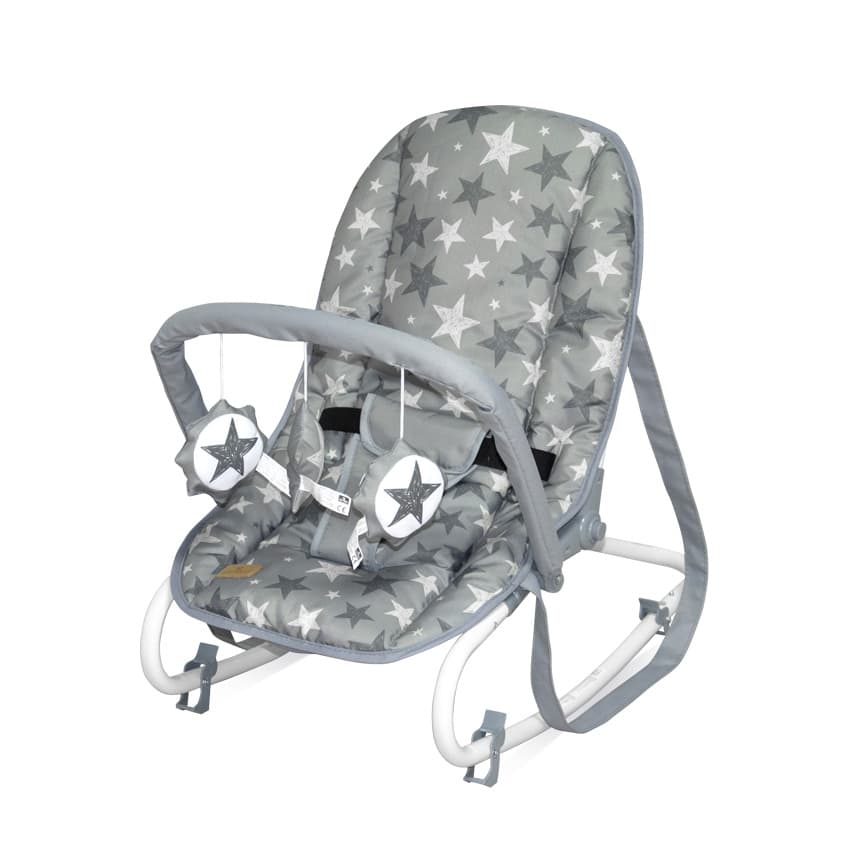 LORELLI Ležaljka za bebe TOP RELAX Grey Stars 10110022015