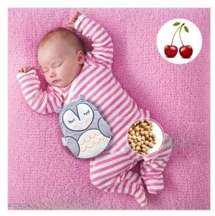 BABYJEM Termofor za bebe SOVICA siva 92-93800