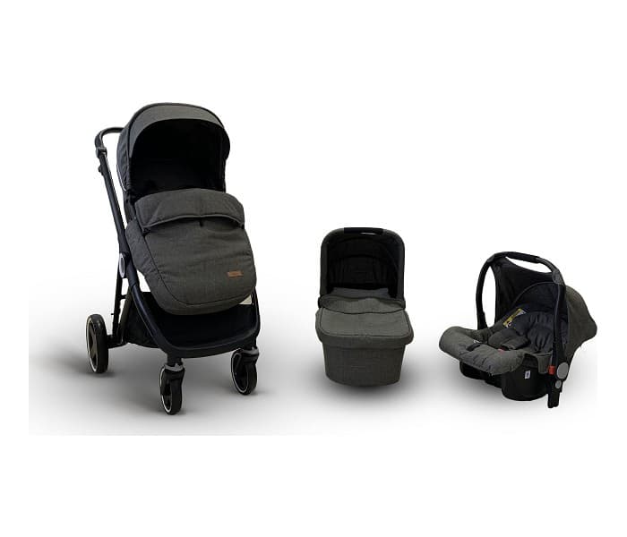 BBO Kolica za bebe 3u1 URBAN LIFE Dark Grey T900DGREY