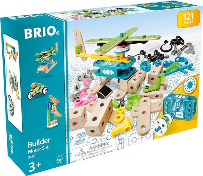 BRIO Igračka Konstruktorski set sa motorom i alat 121 deo 34591