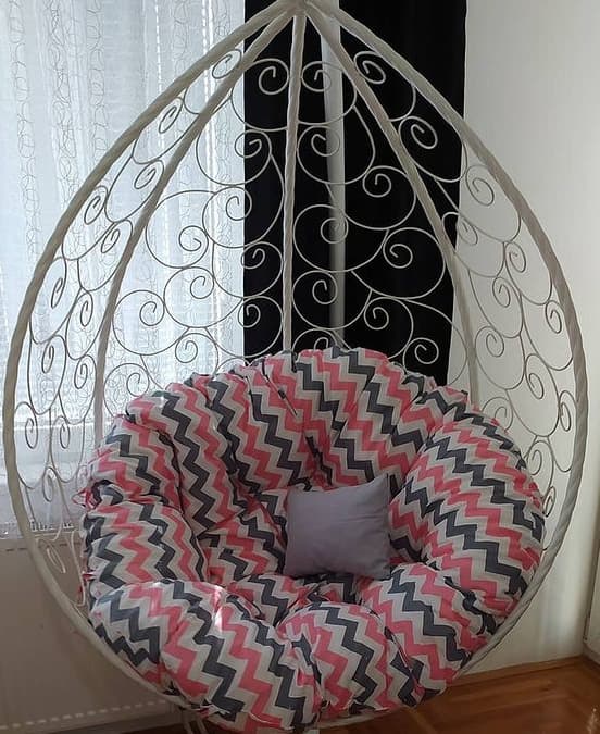 Jastuk Za Jaje Baštensku Ljuljašku 120 cm Cik cak Red