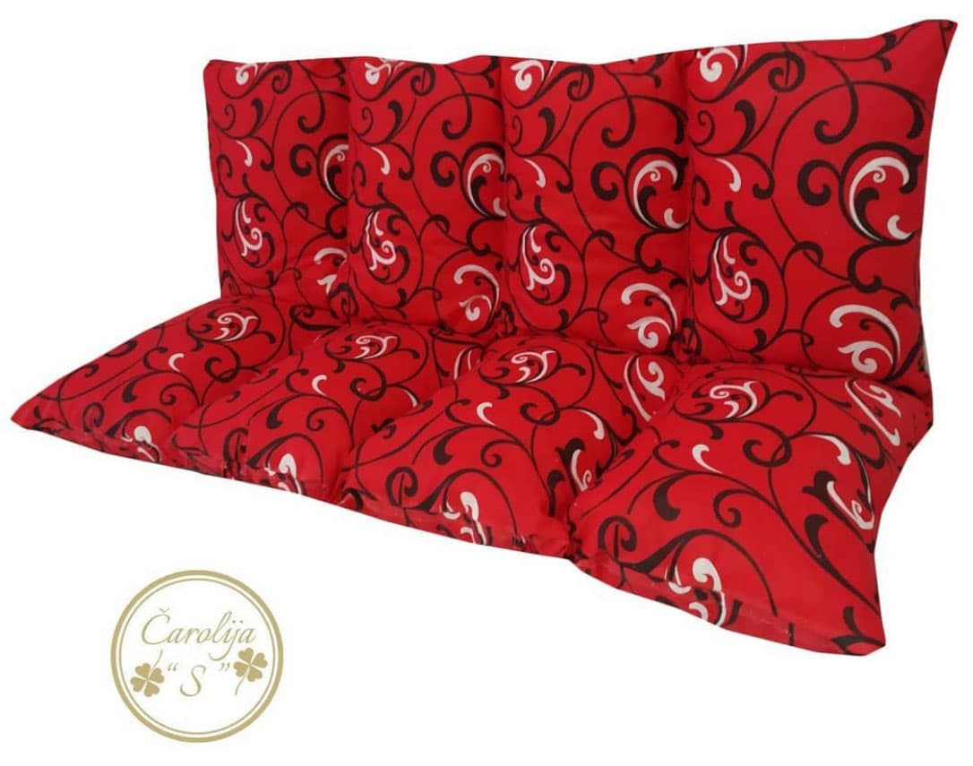 Jastuk Za Baštensku Ljuljašku 150 x 50 x 50 cm Red ORNAMENT