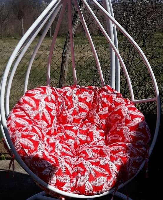 Jastuk Za Jaje Baštensku Ljuljašku - 120 cm - Flora Red