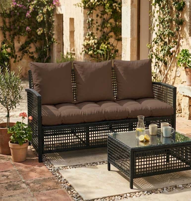 Jastuci za trosed - 160 x 50 x 50 cm - Brown
