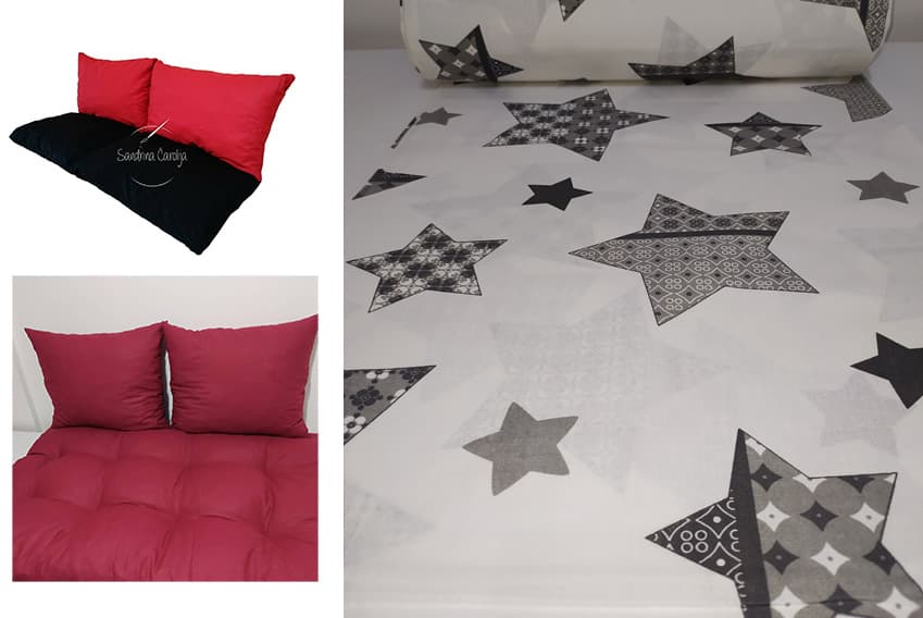 Jastuci za garniture od paleta - 160 x 50 x 50 cm - Stars