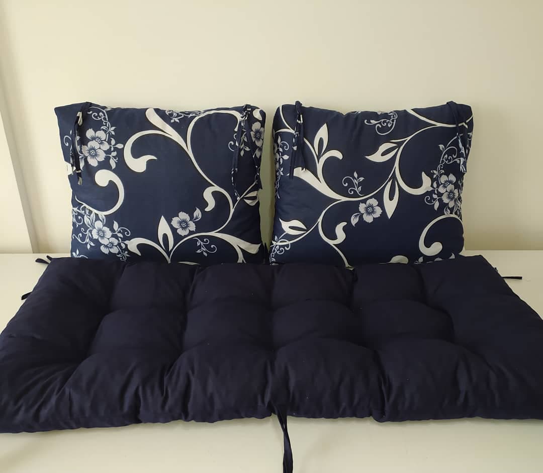 Jastuci za garniture od paleta 160 x 50 x 50 cm Plava Rapsodija